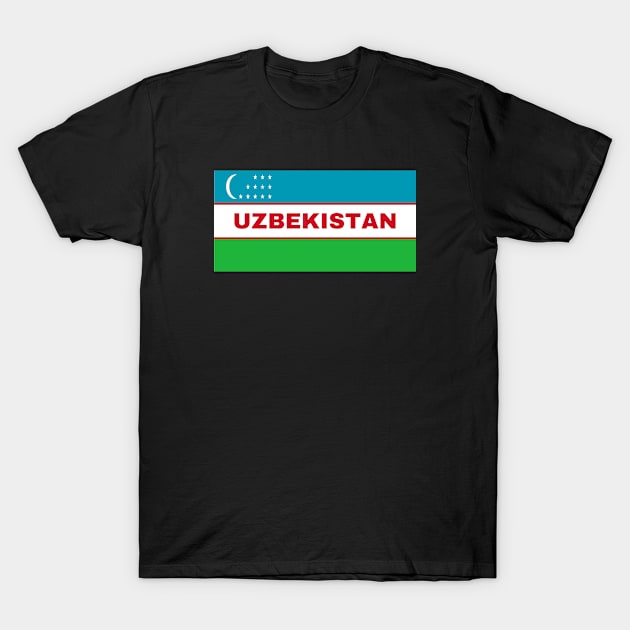 Uzbekistan Flag T-Shirt by aybe7elf